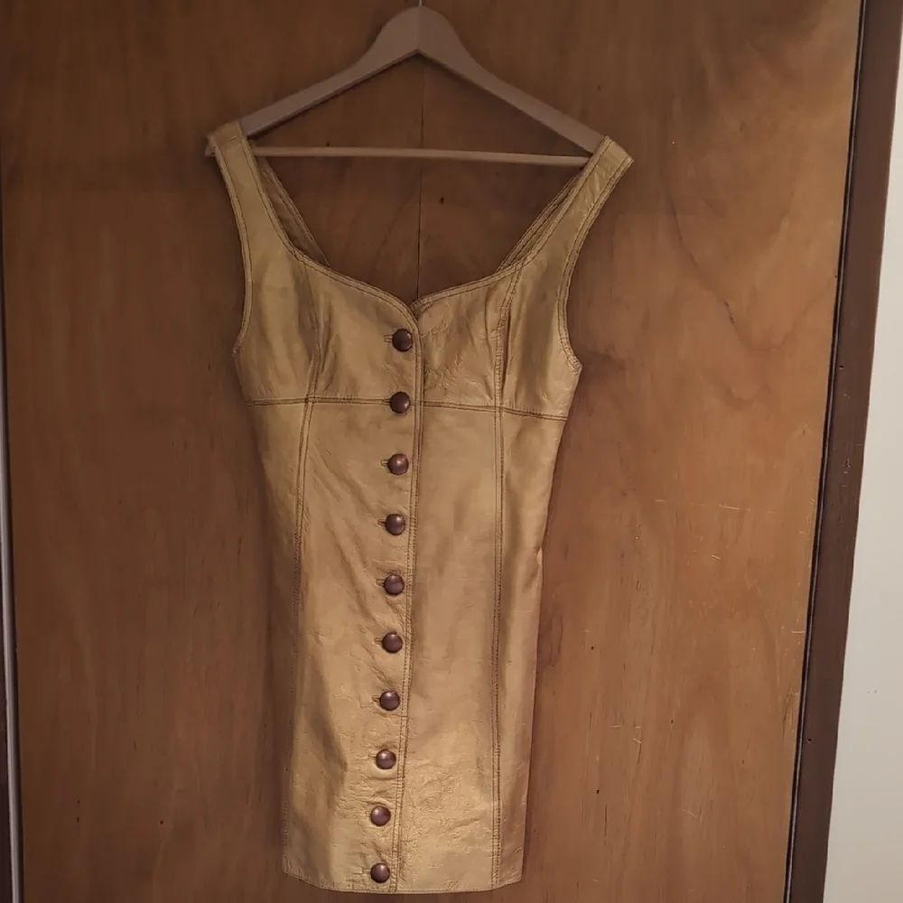 Free People Metallic Gold Mini Dress - Picture 4 of 5